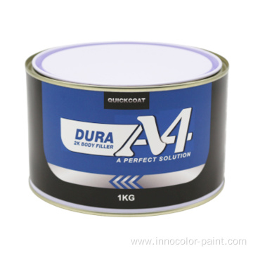 Polyester putty for car repair Quickcoat easy sanding 2K A4 Body Filler automotive refinsih Polyester putty